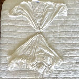 sabo skirt linen cutout dress